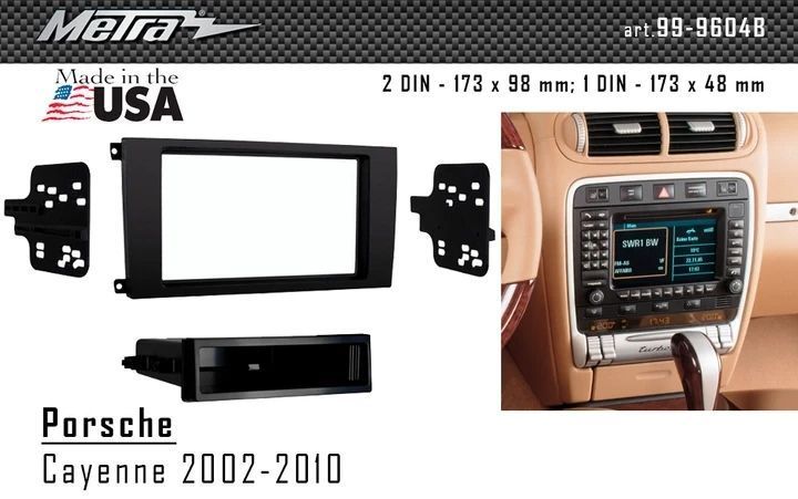 Переходная рамка Porsche Cayenne Metra 99-9604B AV_99-9604B фото