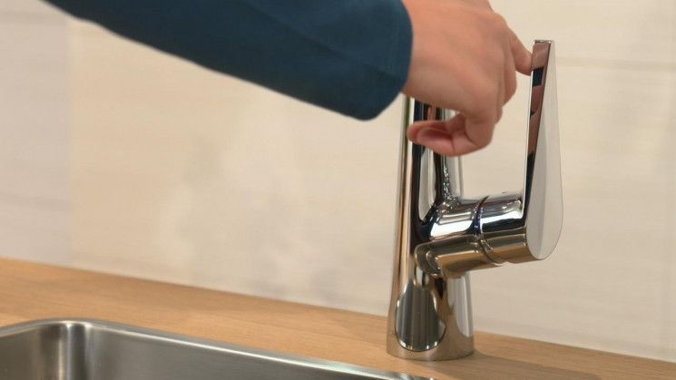 Смеситель для кухни Hansgrohe Talis S, длина излива - 203мм, поворотный, 1рычаг, KM260, хром RC_72810000 фото