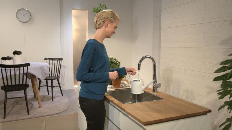 Смеситель для кухни Hansgrohe Talis S, длина излива - 203мм, поворотный, 1рычаг, KM260, хром RC_72810000 фото