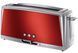 Тостер Russell Hobbs Luna Solar 1420Вт, довгі слоти, підігрів, розморожування, метал, червоний RC_23250-56 фото 1