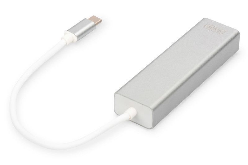 Концентратор DIGITUS DIGITUS USB-C - USB 3.0 3 Port Hub + Gigabit Ethernet RC_DA-70255 фото