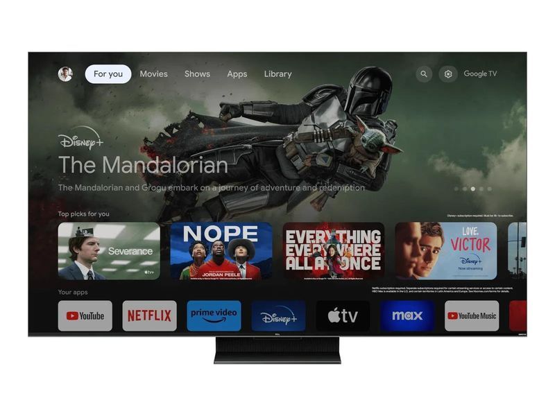 ТБ 75" MiniLED 4K 144Hz Smart Google TV Titan ONKYO sound TCL RC_75MQLED80 фото