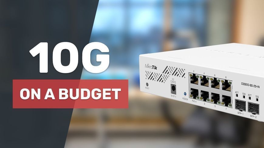 Коммутатор MikroTik Cloud Smart Switch CSS610-8G-2S+IN RC_CSS610-8G-2S+IN фото