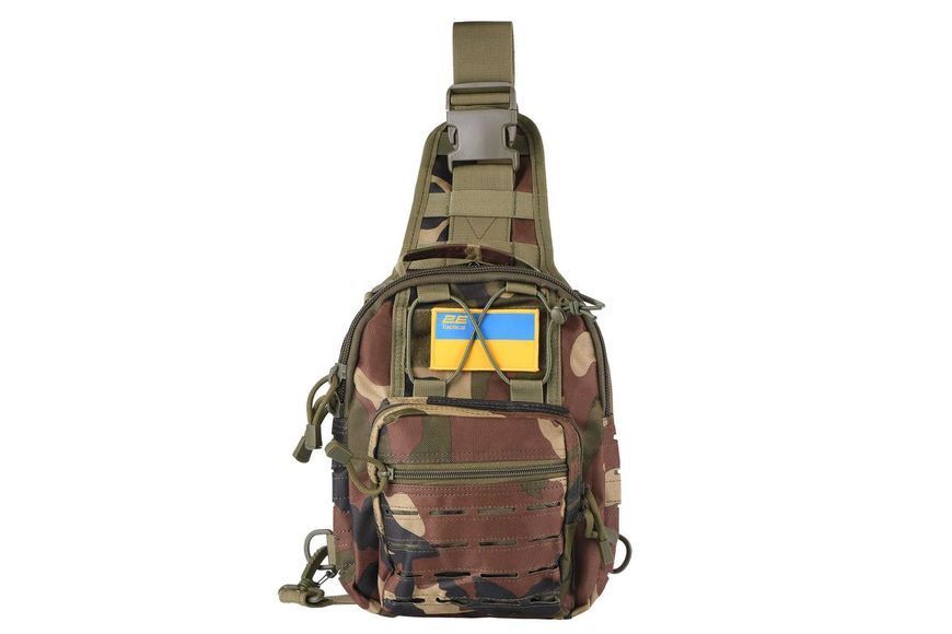 Сумка Слінг 2Т Tactical Laser Cut 2.5л, чорний камуфляж. RC_2E-MILSLIBAG-Y09L-WC фото