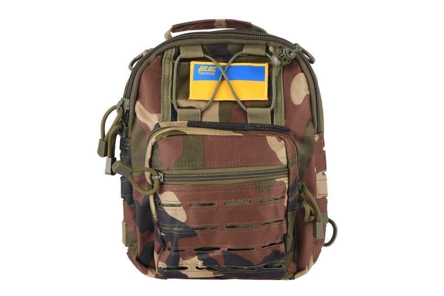 Сумка Слінг 2Т Tactical Laser Cut 2.5л, чорний камуфляж. RC_2E-MILSLIBAG-Y09L-WC фото