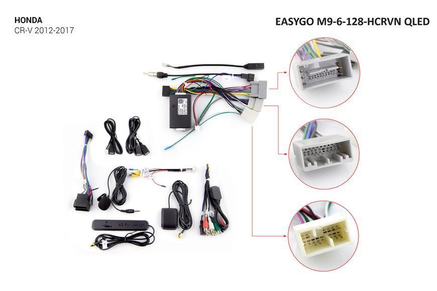 Штатна автомагнітола EasyGo M9-6-128-HCRVN QLED Honda CR-V 2012-2017 MA_M9-6-128-HCRVN QLED фото