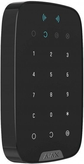 Бездротова сенсорна клавіатура Ajax Keypad Plus чорна RC_23069 фото