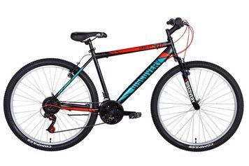 Велосипед ST 27,5" Discovery AMULET Vbr рама-17" чорно-червоний з бірюзовим (м) 2022 TGB VT_OPS-DIS-27,5-001 фото
