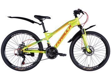 Велосипед AL 24" Formula BLACKWOOD 1.0 DD FR рама-12,5" зелено-червоний 2025 VT_OPS-FR-24-424 фото