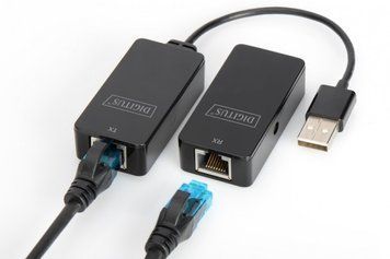 Кабель Digitus Удлинитель USB 2.0 - UTP Cat5, 50m RC_DA-70141 фото