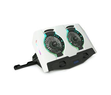 Подставка под ноутбук IceCoorel N9, 10-18", 2*125mm 1400&plusmn;10% RPM, корпус пластик+алюминий U_35659 фото