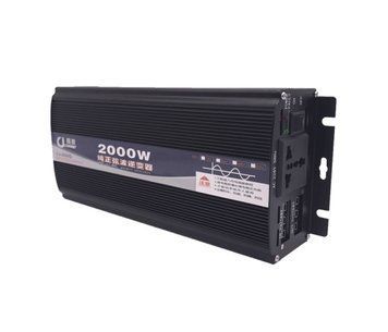 Інвертор напруги Voltronic з правильною синусоїдою, 2000W, 12/220V-1000W, 1 універсальна розетка, LED Display U_22579 фото