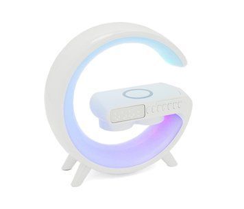 Настольная лампа-ночник G11, Bluetooth колонка, бспроводная зарядка телефона U_34492 фото