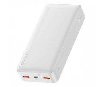Повербанк Baseus Bipow 20000mAh, Output: 2*USB/Type-C, 20W, White, Q40 U_29492 фото