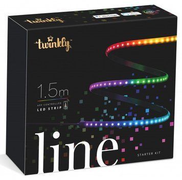 Стрічка Smart LED Twinkly Line RGB, Gen II, IP20, довжина 1,5 м, чорний кабель RC_TWL100STW-BEU фото