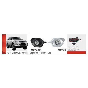 Фары доп.модель Mitsubishi Pajero Sport 2013-16/MB-732B/H11-12V55W/эл.проводка (MB-732B) OL_49132 фото