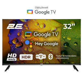 2E Телевизор 32" LED HD 60Hz Smart Google TV Black RC_2E-32A07KH фото