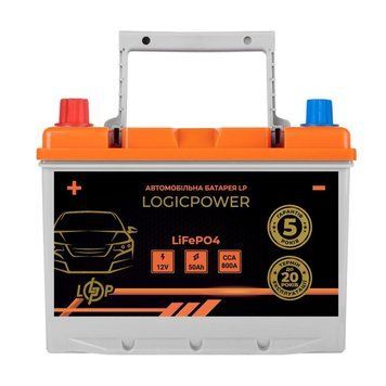 Автомобильный литиевый аккумулятор LogicPower LP LiFePO4 12V - 50 Ah (+ слева) BMS 800А LP_24764 фото