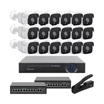 Комплект відеоспостереження на 18 камер GV-IP-K-W90/18 5MP LP_29591 фото