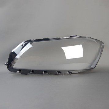 Пластиковое стекло фары Volkswagen Passat (B7) EU 2010-2014 левое (водительское) KL_3552 фото
