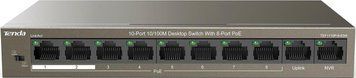 Комутатор TEF1110P-8-63W 8xFE PoE, 2xFE Uplink Tenda RC_TEF1110P-8-63W фото
