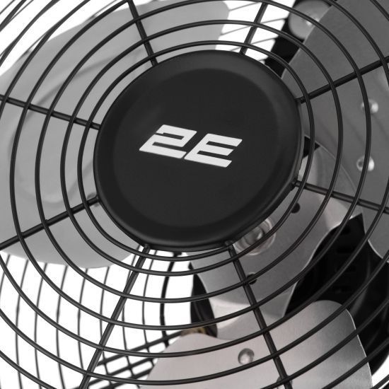 Вентилятор підлоговий 2E PowerWind 30A професійний, 30см, 60Вт, кнопки, двигун алюміній 100%, чорний RC_2E-IF30A фото
