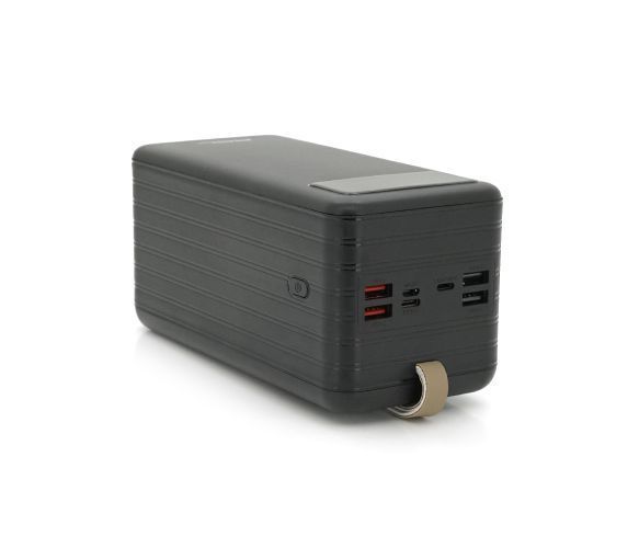 Повербанк ACL PW-94 80000mAh, 4xUSB, 4 кабелі (USB/Micro/Type-C/Lighting), 1,4 кг, Black, Box U_37680 фото