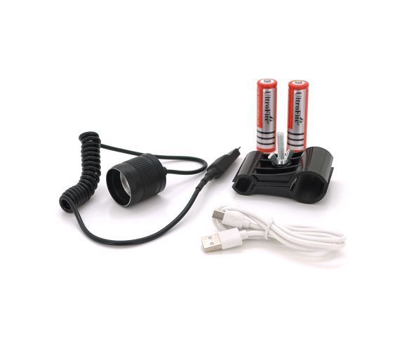 Фонарь-подствольный тактический WimpeX WX-P50, 1LED P50, 10W, 1 режим, 2*18650, Black, IP44, кнопка-пульт, U_28659 фото