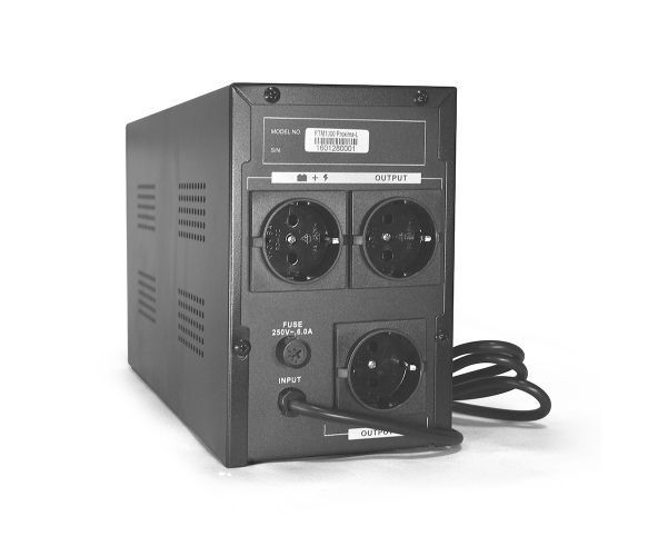 ИБП Ritar RTM1000 (600W) Proxima-L, LED, AVR, 3st, 3xSCHUKO socket, 2x12V7Ah, metal Case (350х120х190)- Q2 U_05857 фото