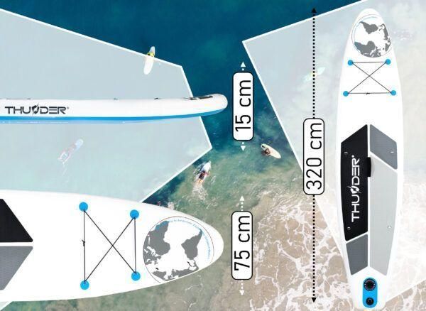 SUP-дошка THUNDER PLANET-BLUE 320 KM_PLANET-BLUE фото