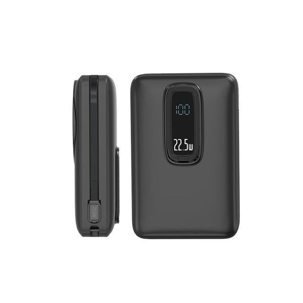 Повербанк Aspor A386 Magnetic Wireless 20000mAh (USB/Type-C/22.5W)- черный (900182) PR_900182 фото