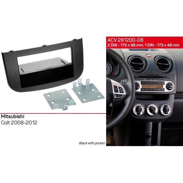 Перехідна рамка ACV 281200-08 для Mitsubishi Colt 2008-2012 AV_281200-08 фото