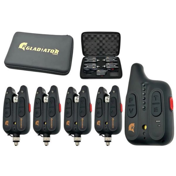 Набір сигналізаторів GLADIATOR RF1118 3+1 Black з пейджером PR_RF11183 фото
