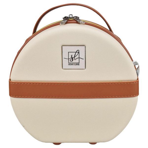 Б'юті-кейс Semi Line 5L Ecru/Brown (T5670-1) DS_DAS302665 фото