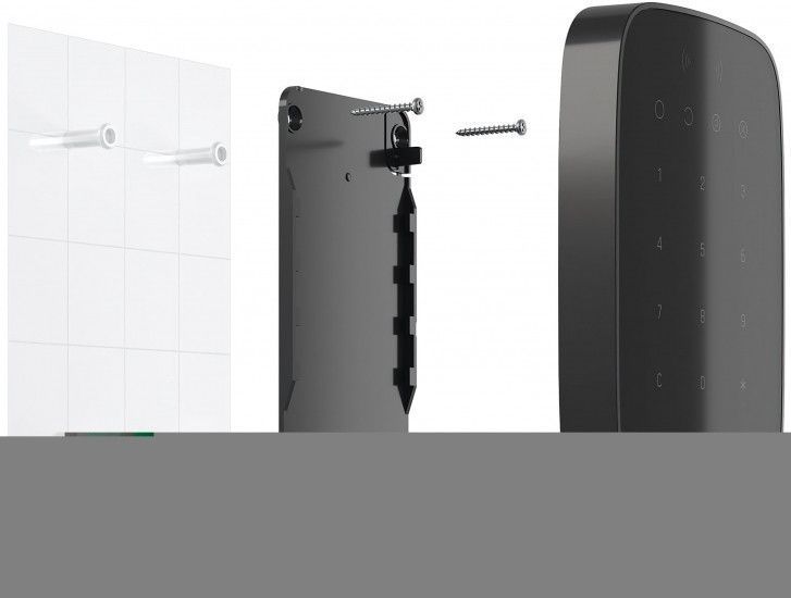 Бездротова сенсорна клавіатура Ajax Keypad Plus чорна RC_23069 фото