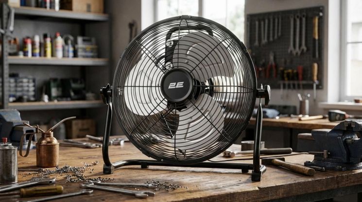 Вентилятор підлоговий 2E PowerWind 30A професійний, 30см, 60Вт, кнопки, двигун алюміній 100%, чорний RC_2E-IF30A фото