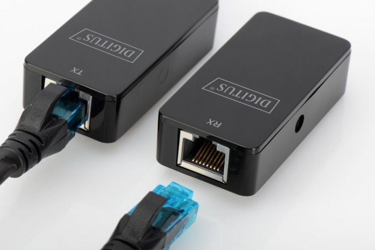 Кабель Digitus Подовжувач USB 2.0 - UTP Cat5, 50m RC_DA-70141 фото