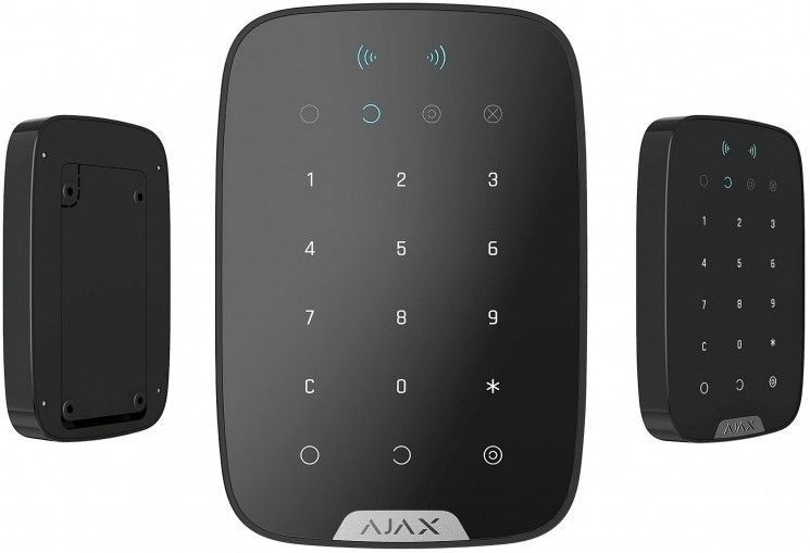 Бездротова сенсорна клавіатура Ajax Keypad Plus чорна RC_23069 фото