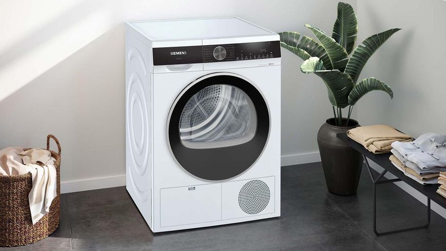 Сушильная машина Siemens тепловой насос, 9кг, A++, 61см, дисплей, белый RC_WQ41G200UA фото