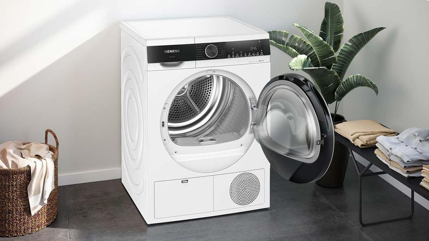 Сушильная машина Siemens тепловой насос, 9кг, A++, 61см, дисплей, белый RC_WQ41G200UA фото