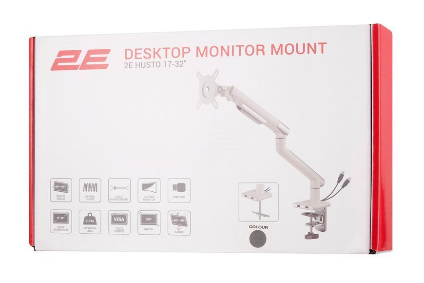 Крепление монитора 2E Husto настольное USB 3.0 хаб RC_2EDGEIFUSB фото