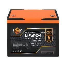 Аккумулятор LogicPower LP LiFePO4 12,8V - 100 Ah (1280Wh) (BMS 100A/50А) пластик Smart BT LP_24662 фото