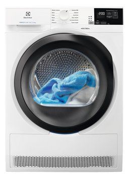 Сушильная машина Electrolux тепловой насос, 8кг, A++, 64см, дисплей, белый RC_EW8H458BU фото