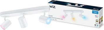 Светильник точечный накладной умный WiZ IMAGEO Spots, 3х5W, 2200-6500K, RGB, Wi-Fi, белый RC_929002658901 фото