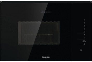 Микроволновая печь Gorenje BMI251SG3BG встраиваемая, 25л, электр. управл., 900Вт, гриль, дисплей, инвертор, RC_BMI251SG3BG фото