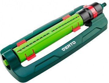 Ороситель дождевой Verto, маятниковый дождь, 1/2"-3/4", 18 сопел, регулировка диапазона и ширины полива, RC_15G772 фото