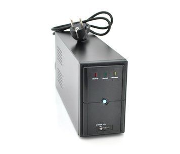 ДБЖ Ritar E-RTM650 (390W) ELF-L, LED, AVR, 2st, 2xSCHUKO socket, 1x12V7Ah, metal Case Q4 (370*130*210) 4,8 кг U_9816 фото