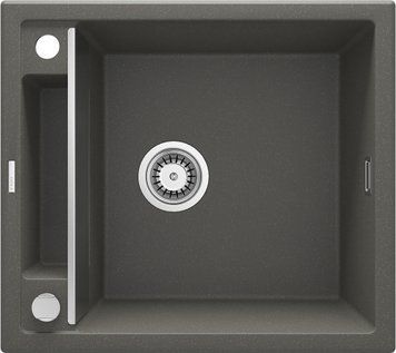 Мойка кухонная Deante Magnetic, гранит, квадрат, без крыла, 560х500х219мм, чаша &ndash; 1, врезная, антрацит RC_ZRM_T103 фото