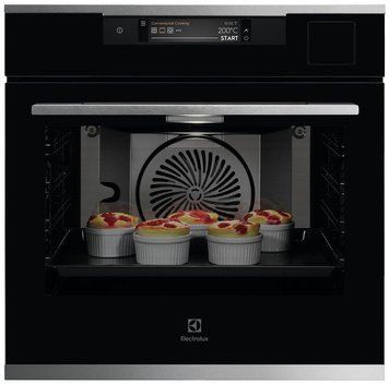 Electrolux Духовой шкаф электрический, 70л, A++, пар, конвекция, ф-ция пароварки, черный+нерж RC_KOAAS31CX фото
