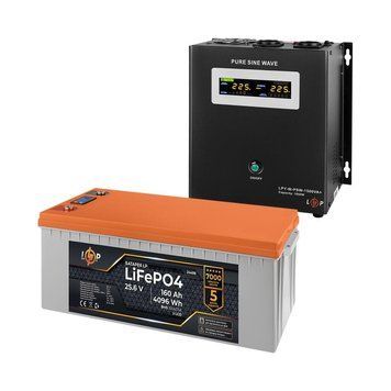 Комплект резервного живлення LogicPower W1500 + літієва (LiFePO4) батарея 4096Wh LP_29592 фото